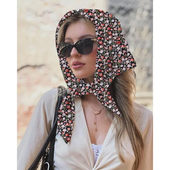 4 Pcs Polyester Triangle Headbands for Women Hair Accessories Boho Casual - Picture 3 of 6